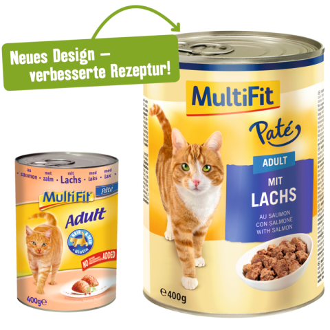 MultiFit Adult Paté Saumon 6x400 g MultiFit Adult Paté Saumon 6x400 g