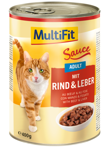 MultiFit Adult Sauce Bœuf et foie 6x400 g