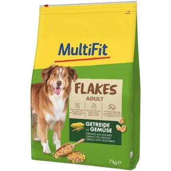 MultiFit Flocons pour chien adulte Flakes céréales avec légumes 1,5kg 7 kg