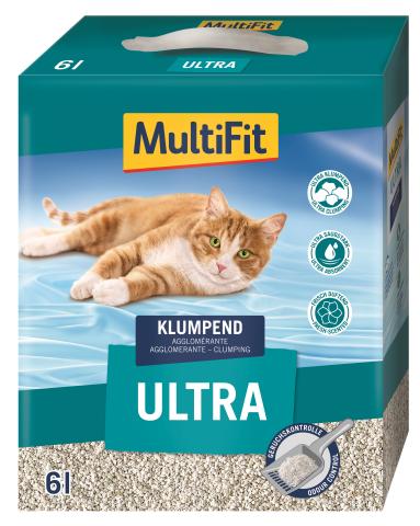 MultiFit Litière agglomérante Ultra 6 l