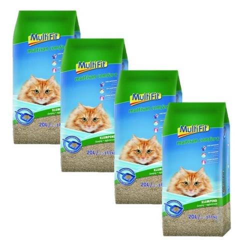 MultiFit Litière Multisan comfort 4x20 l MultiFit Litière Multisan comfort 4x20 l