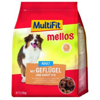 MultiFit Mellos nourriture sèche pour chien adulte Volaille et carottes 1,5 kg