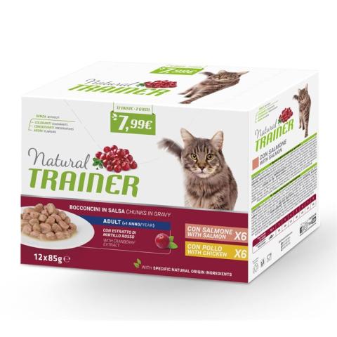 Natural Trainer Multipack saumon poulet 12x85 g Natural Trainer Multipack saumon poulet 12x85 g