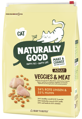 Naturally Good Veggies & Meat 2 kg Lentilles rouges et poulet