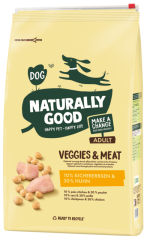 Naturally Good Veggies & Meat Kicher pois & Poulet Adult 4 kg