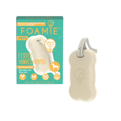 New Flag  Shampooing pour chiens Foamie pelage court 6 x 110 g