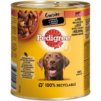 Pedigree nourriture humide pour chien adulte, Cuisine, en sauce 12x800 g