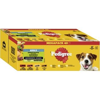 Pedigree Nourriture humide pour chien adulte, Multipack, Sélection mixte avec légumes, en sauce 40x100 g Pedigree Nourriture humide pour chien adulte, Multipack, Sélection mixte avec légumes, en sauce 40x100 g