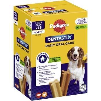 Pedigree Soin dentaire Dentastix Multipack 28 friandises pour les chiens de taille moyenne