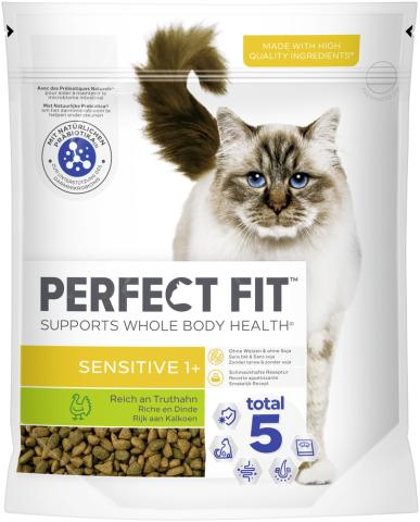 PERFECT FIT Sensitive 1+ avec dinde 6x750 g PERFECT FIT Sensitive 1+ avec dinde 6x750 g