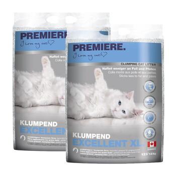 PREMIERE Litière agglomérante Excellent XL 2x12 kg