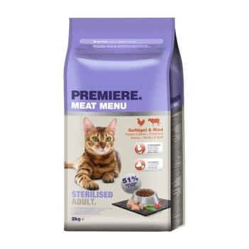 PREMIERE Meat Menu Croquettes pour chat stérilisé 2 kg PREMIERE Meat Menu Croquettes pour chat stérilisé 2 kg