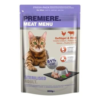 PREMIERE Meat Menu Croquettes pour chat stérilisé 300 g PREMIERE Meat Menu Croquettes pour chat stérilisé 300 g