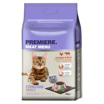 PREMIERE Meat Menu Croquettes pour chat stérilisé 4 kg PREMIERE Meat Menu Croquettes pour chat stérilisé 4 kg
