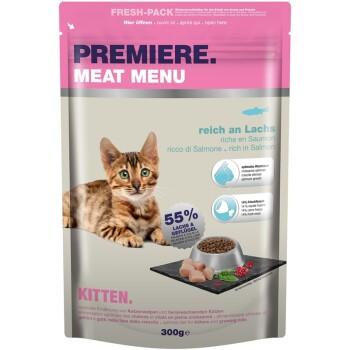 PREMIERE Meat Menu croquettes pour chaton Saumon 300 g PREMIERE Meat Menu croquettes pour chaton Saumon 300 g