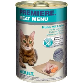 PREMIERE Menu Viande Adulte Poulet avec saumon 6x400 g