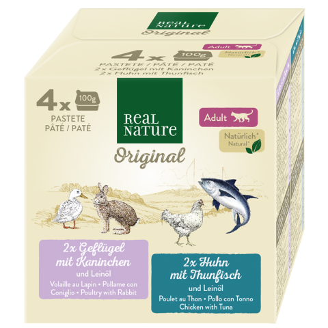 REAL NATURE Adult Multipack 4 x 100 g