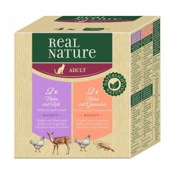 REAL NATURE Adulte 4 x 100 g Poulet, Ragoût fin