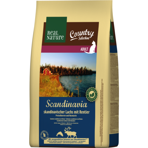 REAL NATURE Country Scandinavia au saumon scandinave et au renne, aux airelles rouges et au romarin 2,5 kg