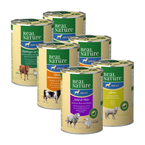 REAL NATURE Lot mixte Adult 6x400 g Pack mix 2