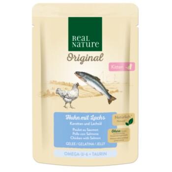 REAL NATURE Original nourriture humide pour chaton, Poulet avec saumon 12x85 g REAL NATURE Original nourriture humide pour chaton, Poulet avec saumon 12x85 g