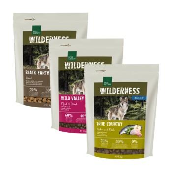 REAL NATURE Pack de dégustation WILDERNESS Adulte 3x1kg Pack 1, Mix-Pack