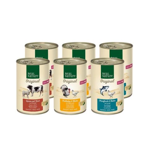 REAL NATURE Pack mixte Adult 6 x 400 g Pack mix 2