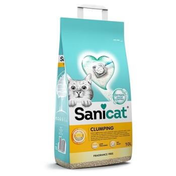 Sanicat Litière agglomérante sans parfum 10L 10 l