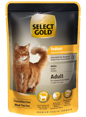 SELECT GOLD Adult Indoor Poulet 48x85 g SELECT GOLD Adult Indoor Poulet 48x85 g