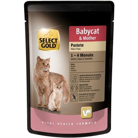 SELECT GOLD Babycat & Mother Pâté au poulet 24x85 g