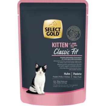 SELECT GOLD Classic Fit Sachets de Pâtée Chaton Poulet 12x85 g SELECT GOLD Classic Fit Sachets de Pâtée Chaton Poulet 12x85 g
