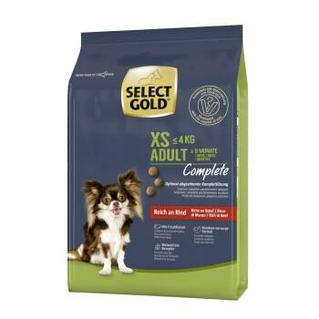 SELECT GOLD Complete Croquettes Chien Adulte XS Bœuf 1 kg