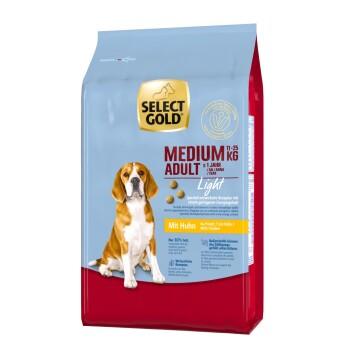 SELECT GOLD Light Croquettes Chien Adulte Medium Poulet 4 kg