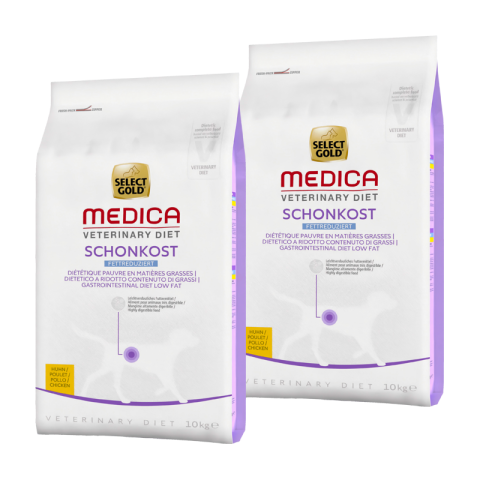 SELECT GOLD Medica Diététique pauvre en matières grasses 2x10 kg