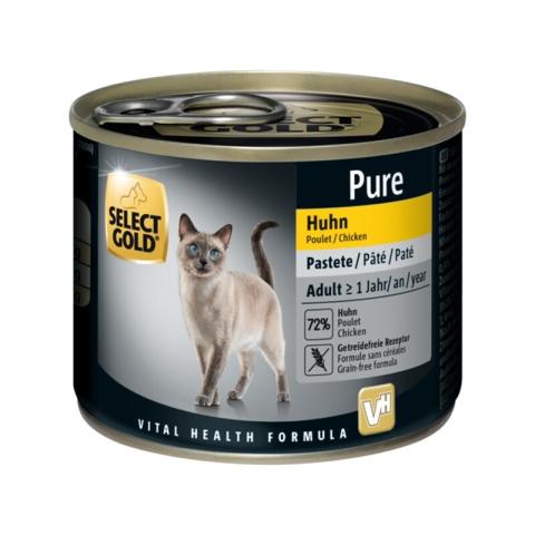 SELECT GOLD Pure Adult Paté Poulet 12x200 g SELECT GOLD Pure Adult Paté Poulet 12x200 g