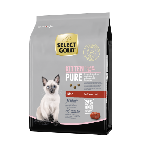 SELECT GOLD Pure Kitten Bœuf 2,5 kg SELECT GOLD Pure Kitten Bœuf 2,5 kg