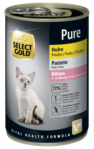 SELECT GOLD Pure Kitten Paté 12x400 g SELECT GOLD Pure Kitten Paté 12x400 g