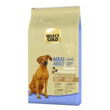 SELECT GOLD Sensitive Croquettes Chien Adulte Maxi Agneau et riz 12 kg SELECT GOLD Sensitive Croquettes Chien Adulte Maxi Agneau et riz 12 kg