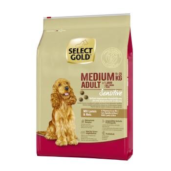 SELECT GOLD Sensitive Croquettes Chien Adulte Medium Agneau et riz 4 kg SELECT GOLD Sensitive Croquettes Chien Adulte Medium Agneau et riz 4 kg