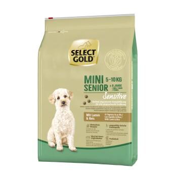 SELECT GOLD Sensitive Croquettes Chien Senior Mini Agneau et riz 4 kg