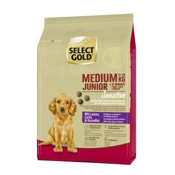 SELECT GOLD Sensitive Junior Medium agneau/saumon/pommes de terre 1 kg