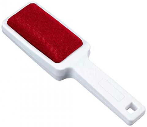 WENKO Brosse vêtement, Brosse Textile, double face, 6 x 21.5 x 2 cm, Blanc