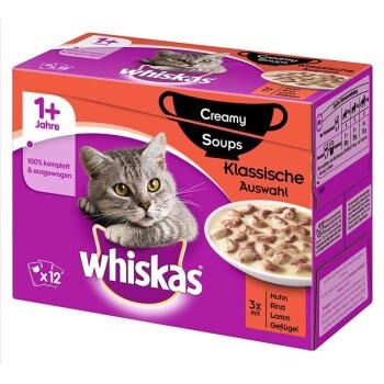 Whiskas Adult 1+ Creamy Soups 12x85 g Sélection classique