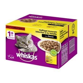 Whiskas Adult 1+ Sauce 24 x 100 g Sélection de volaille Whiskas Adult 1+ Sauce 24 x 100 g Sélection de volaille